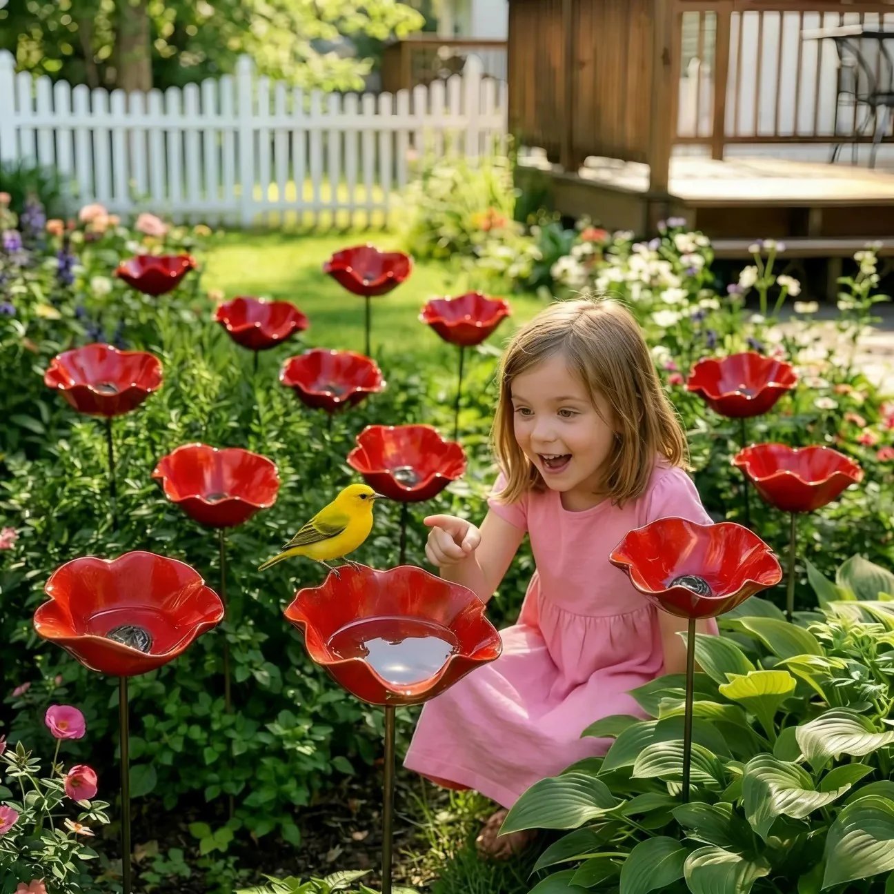 💖🎁2026 Mother's Day Gifts 50% Off--🎁Handmade Metal Flower Garden Stake🐦🏆
