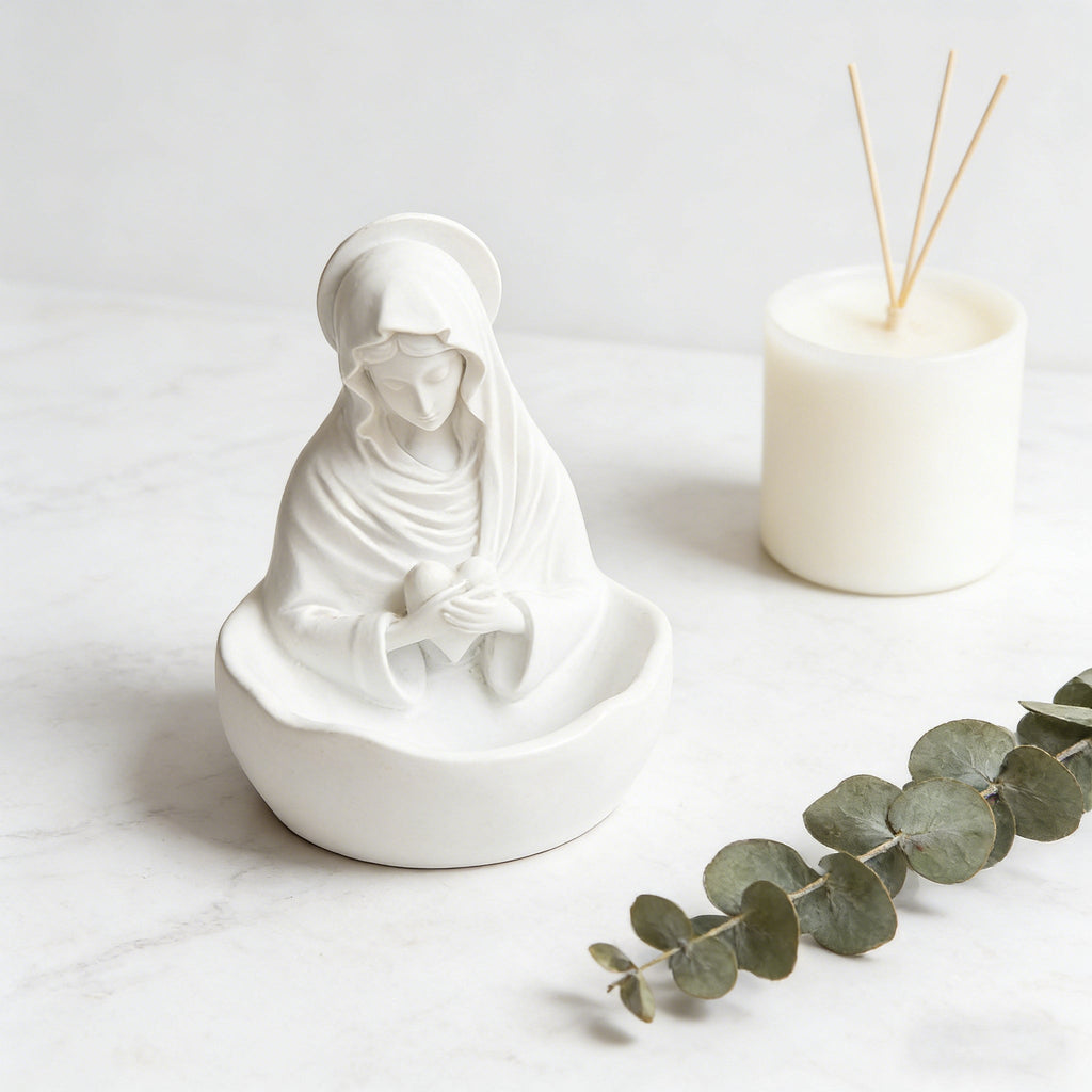 Virgin Mary Rosary Holder | Catholic Home Decor