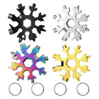 Viral 18-in-1 Snowflake Multi-tool Stainless Steel Portable Wrench
