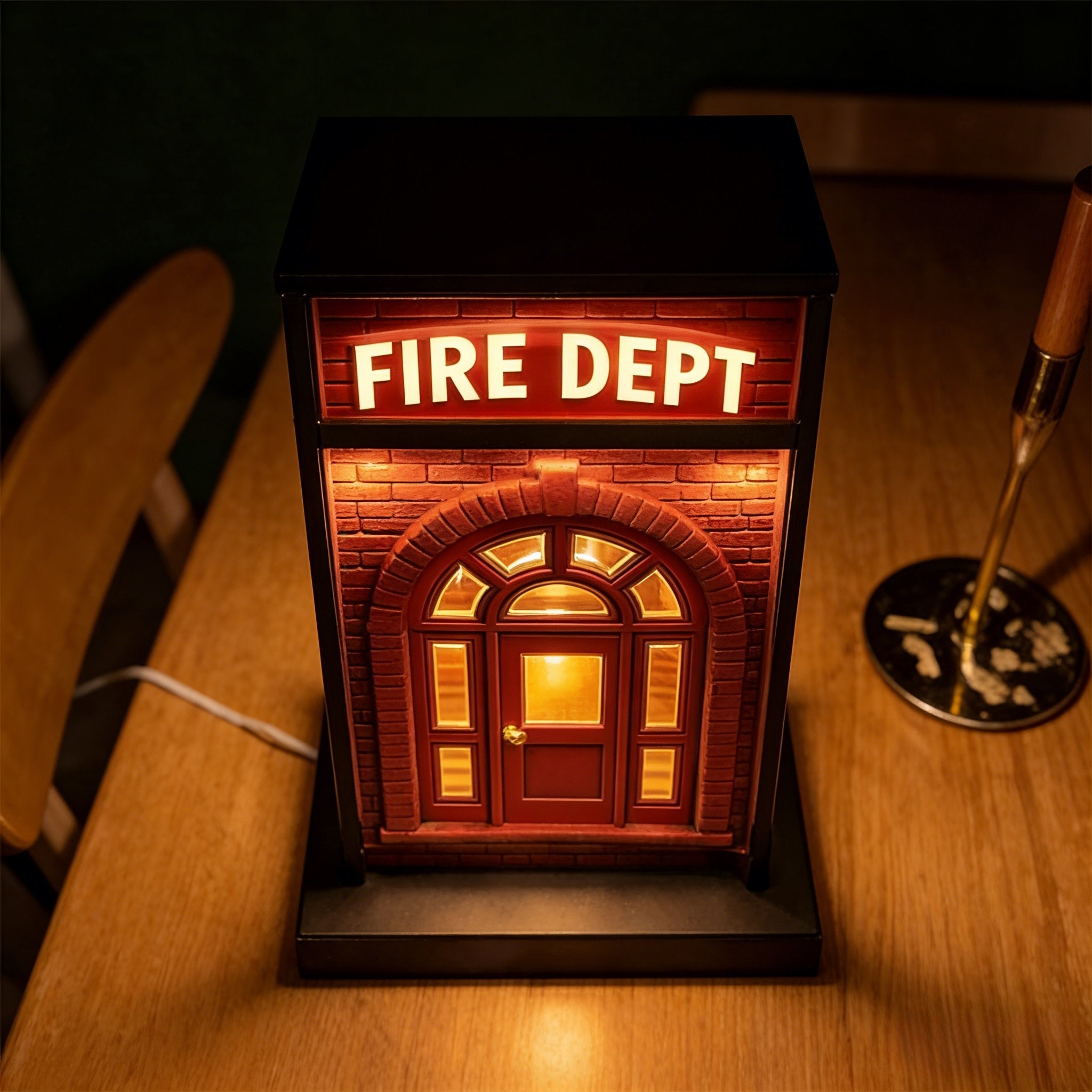 🔥 Fire Dept Vintage Lamp👩‍🚒Light Up a Story of Courage✨ Buy 2 Free Shipping🔥