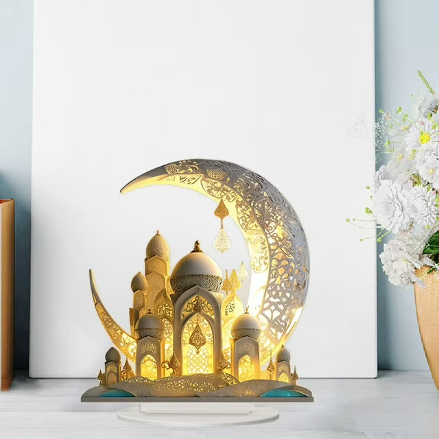 asddcavvf Calendar Decorations for Home Acrylic Desktop Ornament Moon Decoration for Table Bookshelf Home Party for Kids Women Christmas Three Decorations