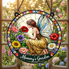 Personalized Fairy Garden Suncatcher – Mother’s Day Gift for Mom & Grandma