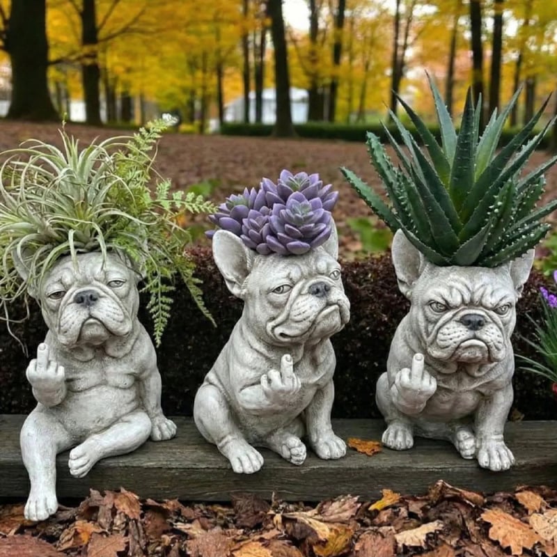 🔥Grumpy French Bulldog Planter🔥
