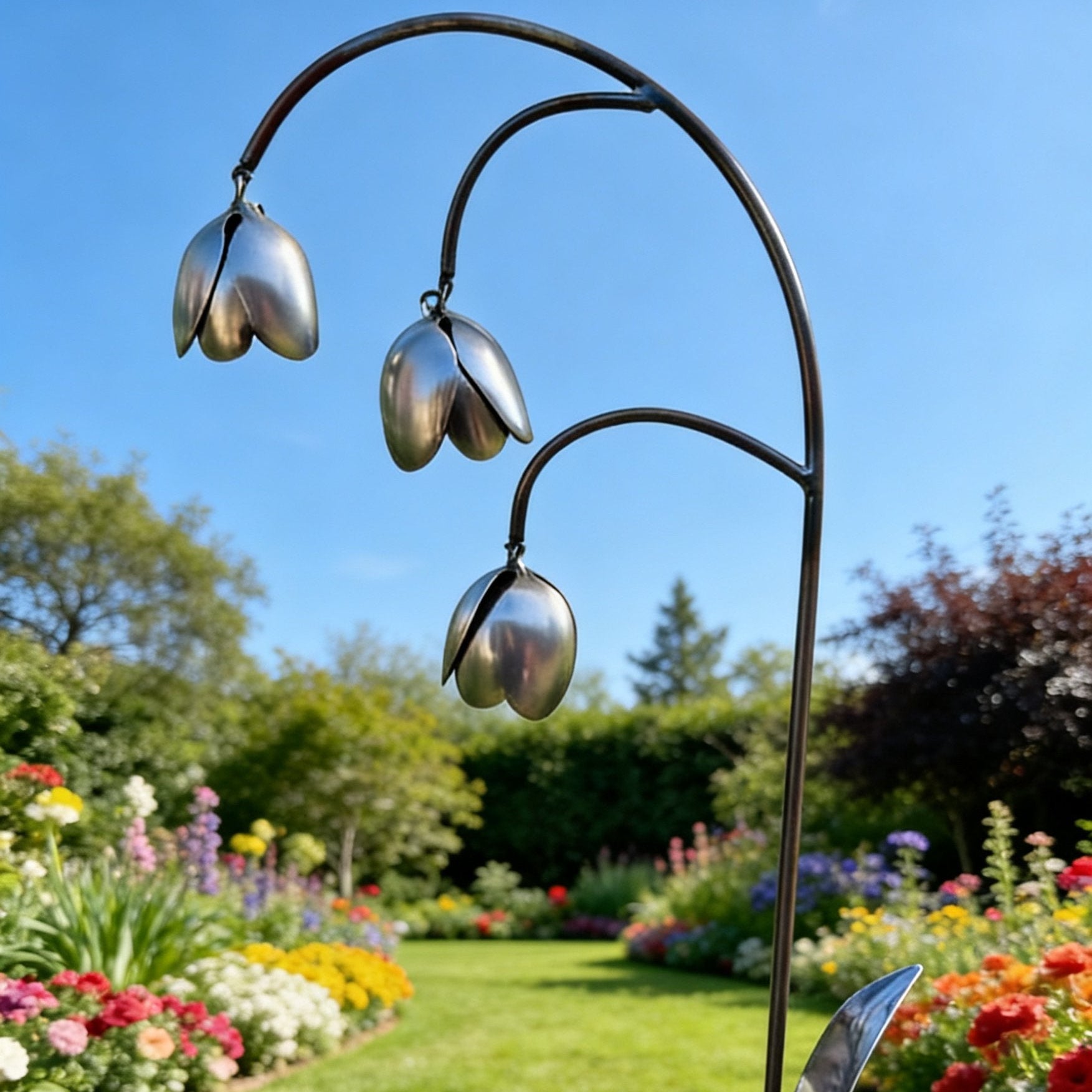 🔥2026 Spring Special Offer 49% OFF💐Metal Lily of the Valley - Garden Decoration, Scrap Metal Art🖤