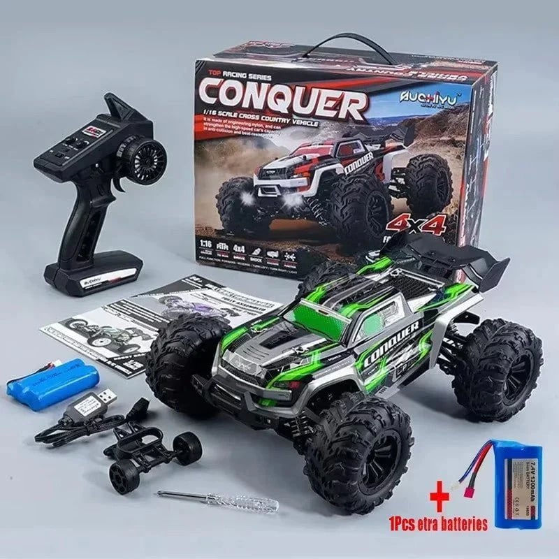 Conquer: 31 MPH Remote Control Racing Buggy - Monster Truck With Dual Batteries🔥