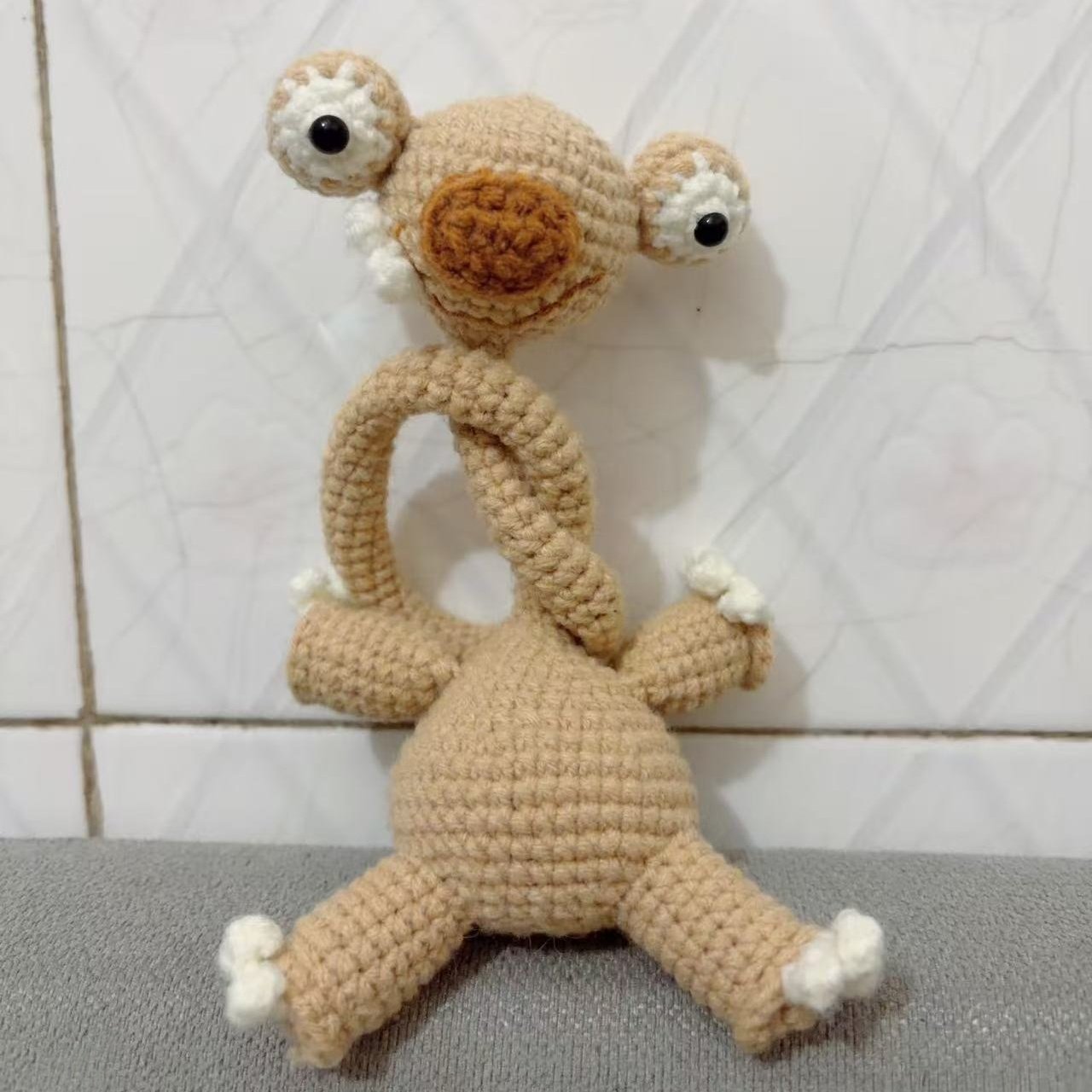 🔥2026 NEW 🔥Crochet Prehistoric Sloth Bag Charm🦥