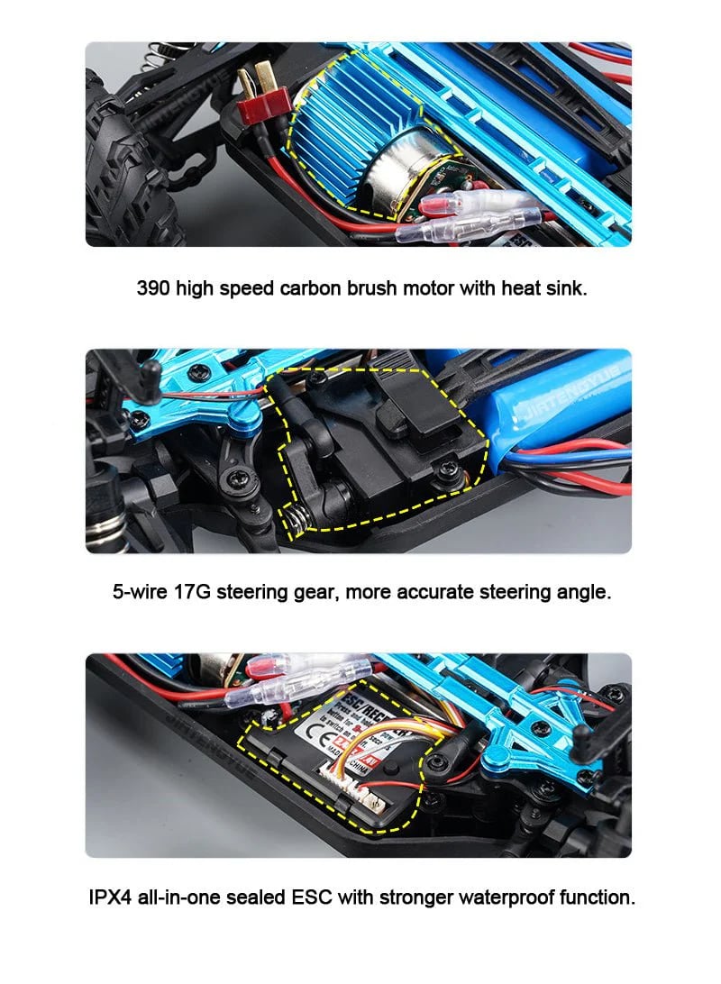 Conquer: 31 MPH Remote Control Racing Buggy - Monster Truck With Dual Batteries🔥