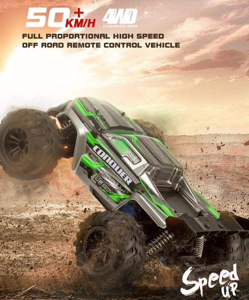Conquer: 31 MPH Remote Control Racing Buggy - Monster Truck With Dual Batteries🔥