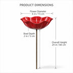 💖🎁2026 Mother's Day Gifts 50% Off--🎁Handmade Metal Flower Garden Stake🐦🏆