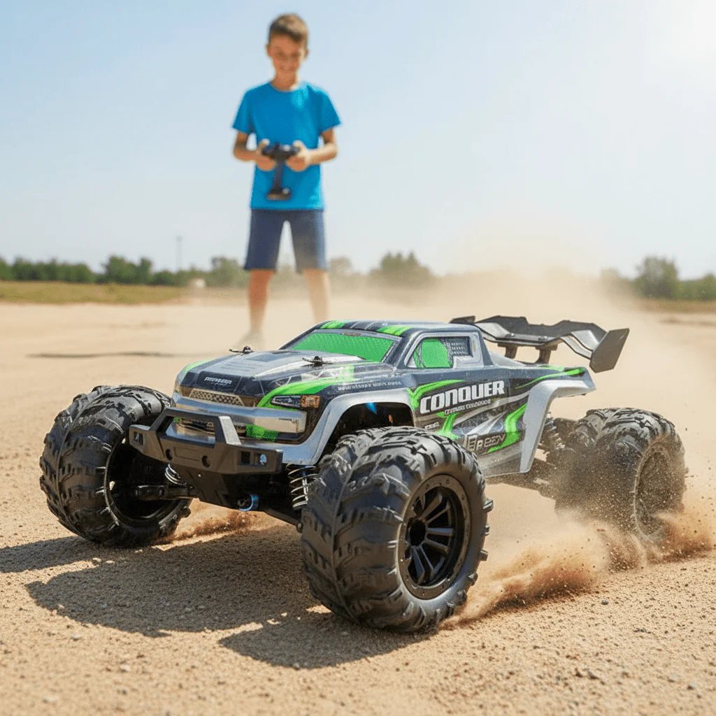 Conquer: 31 MPH Remote Control Racing Buggy - Monster Truck With Dual Batteries🔥