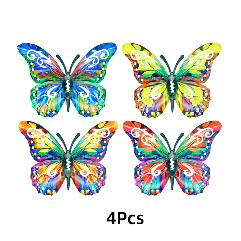 🦋A complete set! 4Pcs Butterfly Metal Wall Decor🤩🔥
