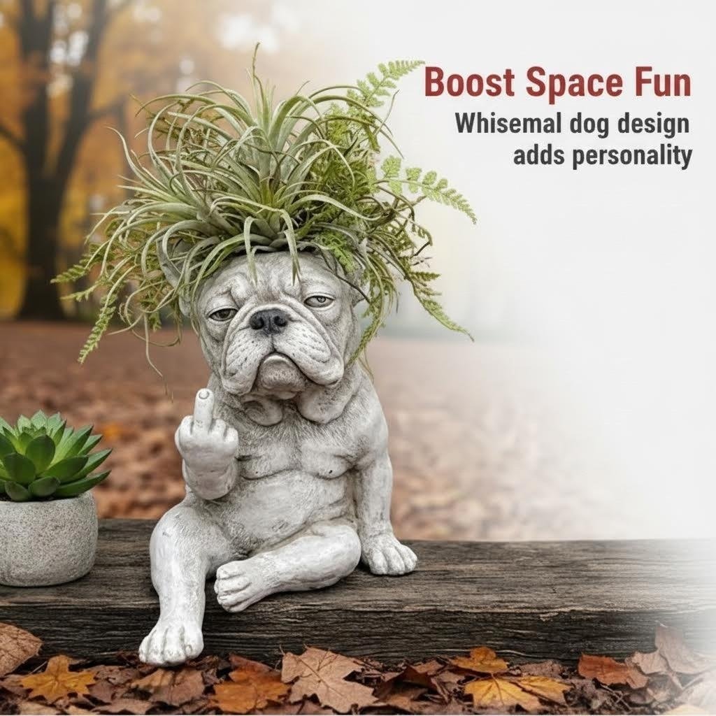 🔥Grumpy French Bulldog Planter🔥