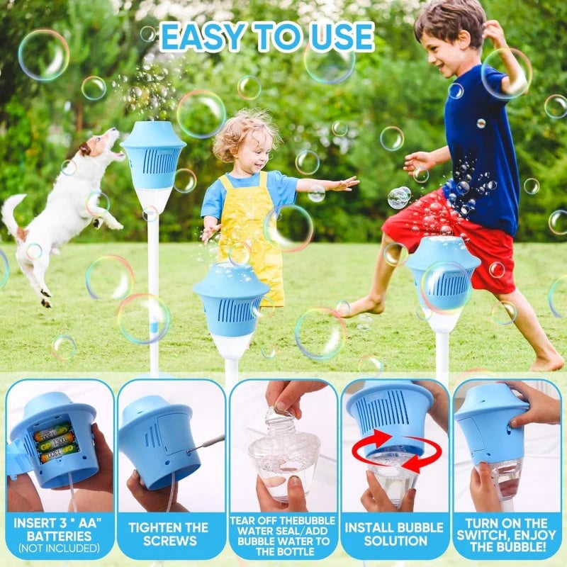 Automatic Handheld Bubble Machine for Kids🔥