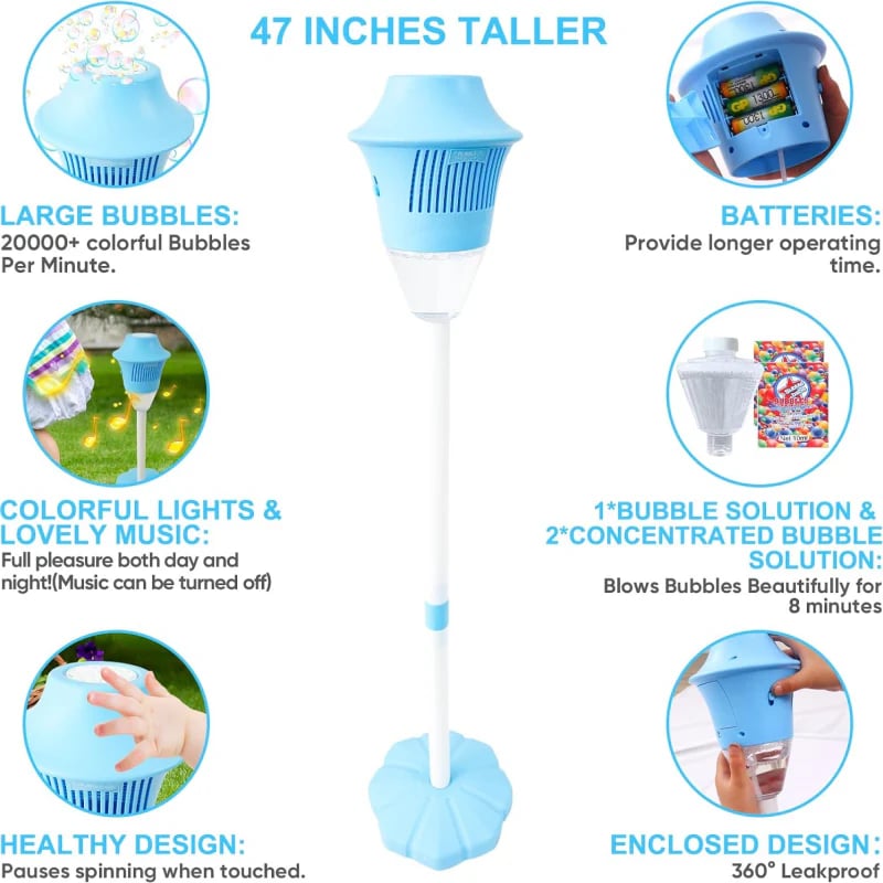 Automatic Handheld Bubble Machine for Kids🔥