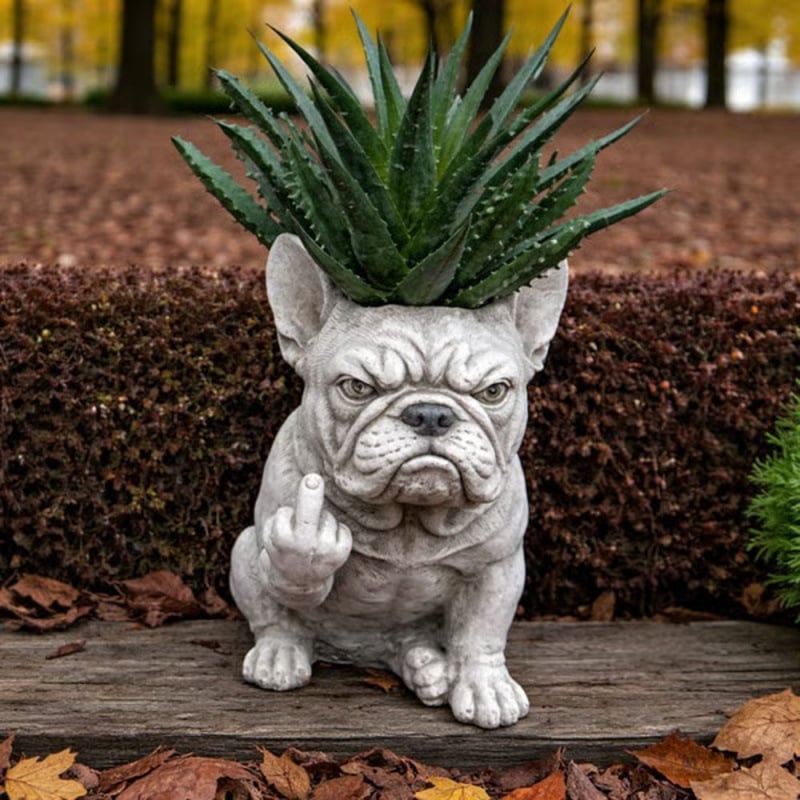 🔥Grumpy French Bulldog Planter🔥
