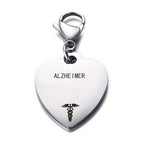 🔥💝Unique Heart-Shaped Medical ID Pendant Keyring🏥