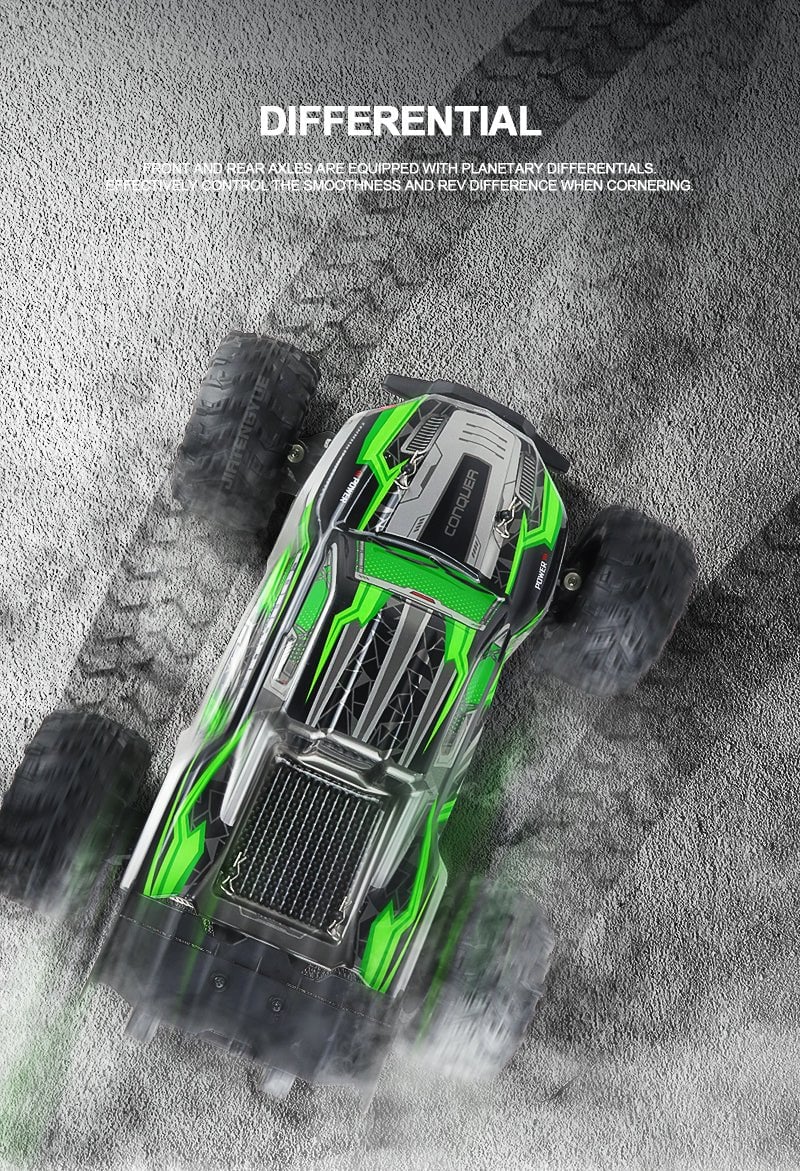 Conquer: 31 MPH Remote Control Racing Buggy - Monster Truck With Dual Batteries🔥