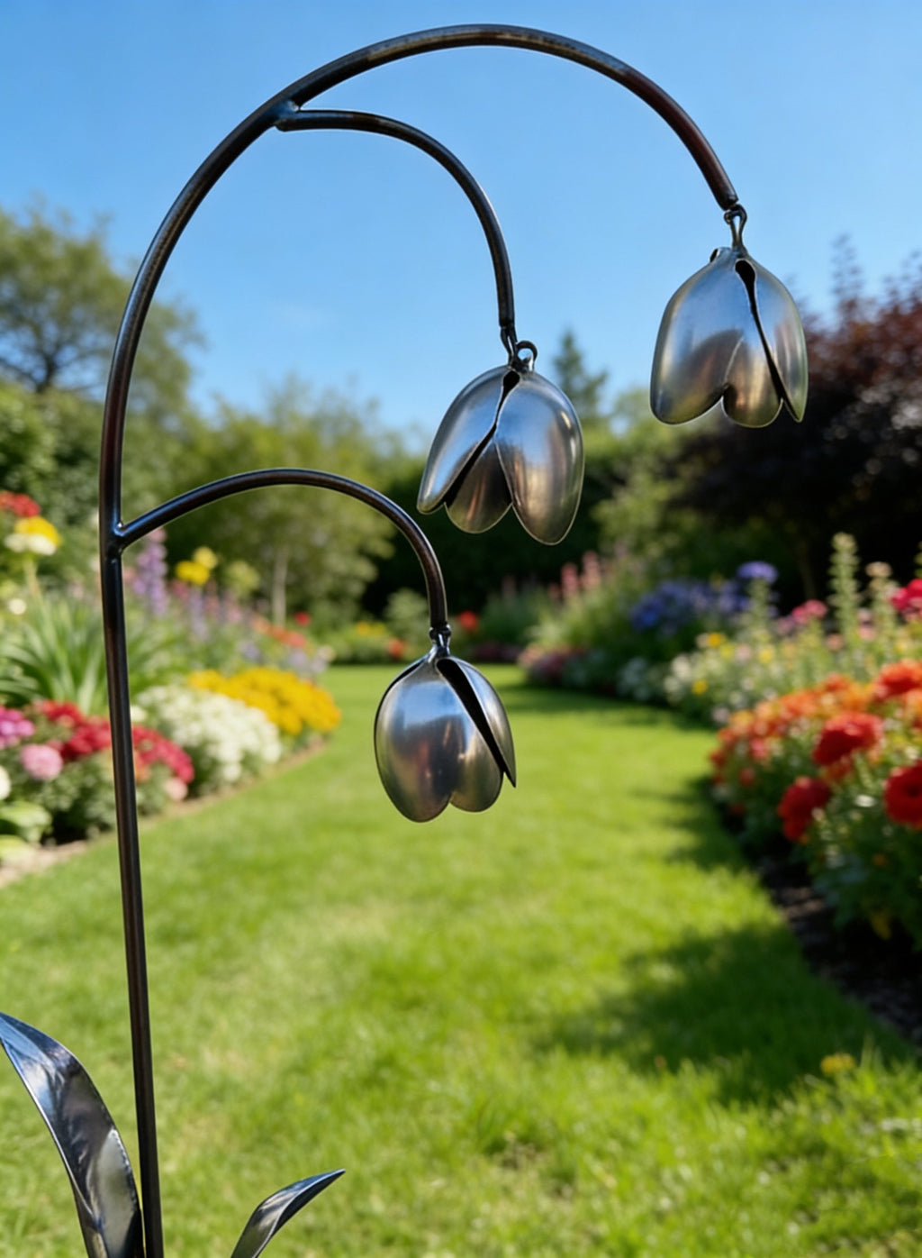 🔥2026 Spring Special Offer 49% OFF💐Metal Lily of the Valley - Garden Decoration, Scrap Metal Art🖤