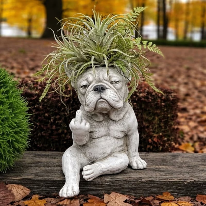🔥Grumpy French Bulldog Planter🔥