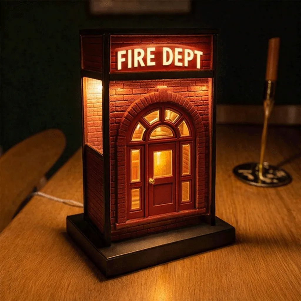 🔥 Fire Dept Vintage Lamp👩‍🚒Light Up a Story of Courage✨ Buy 2 Free Shipping🔥
