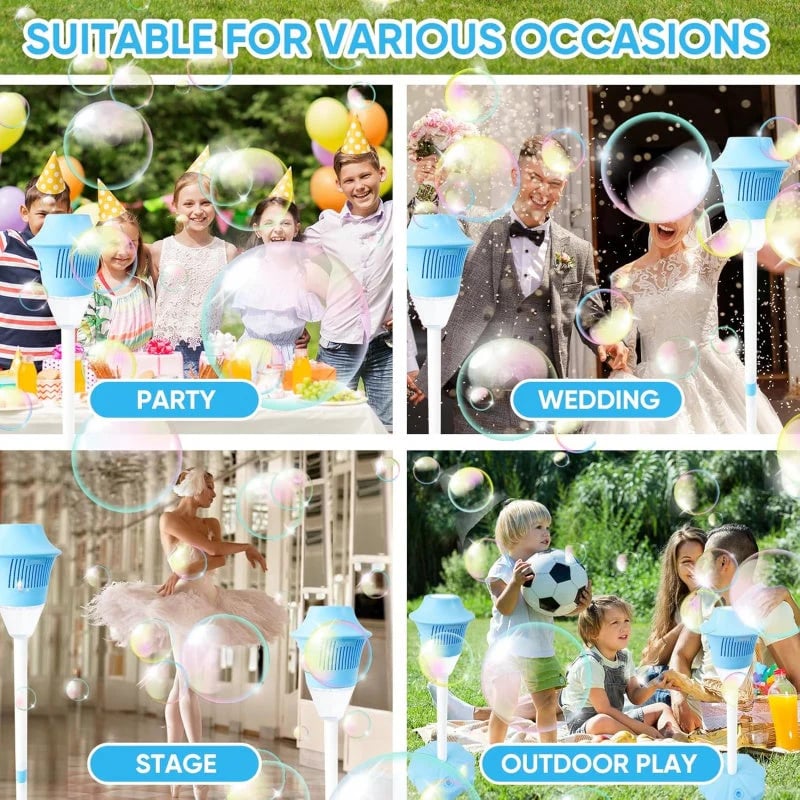 Automatic Handheld Bubble Machine for Kids🔥