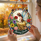 Personalized Fairy Garden Suncatcher – Mother’s Day Gift for Mom & Grandma