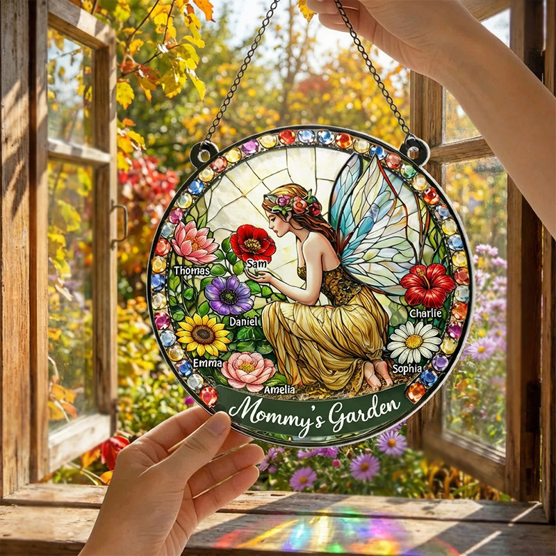 Personalized Fairy Garden Suncatcher – Mother’s Day Gift for Mom & Grandma