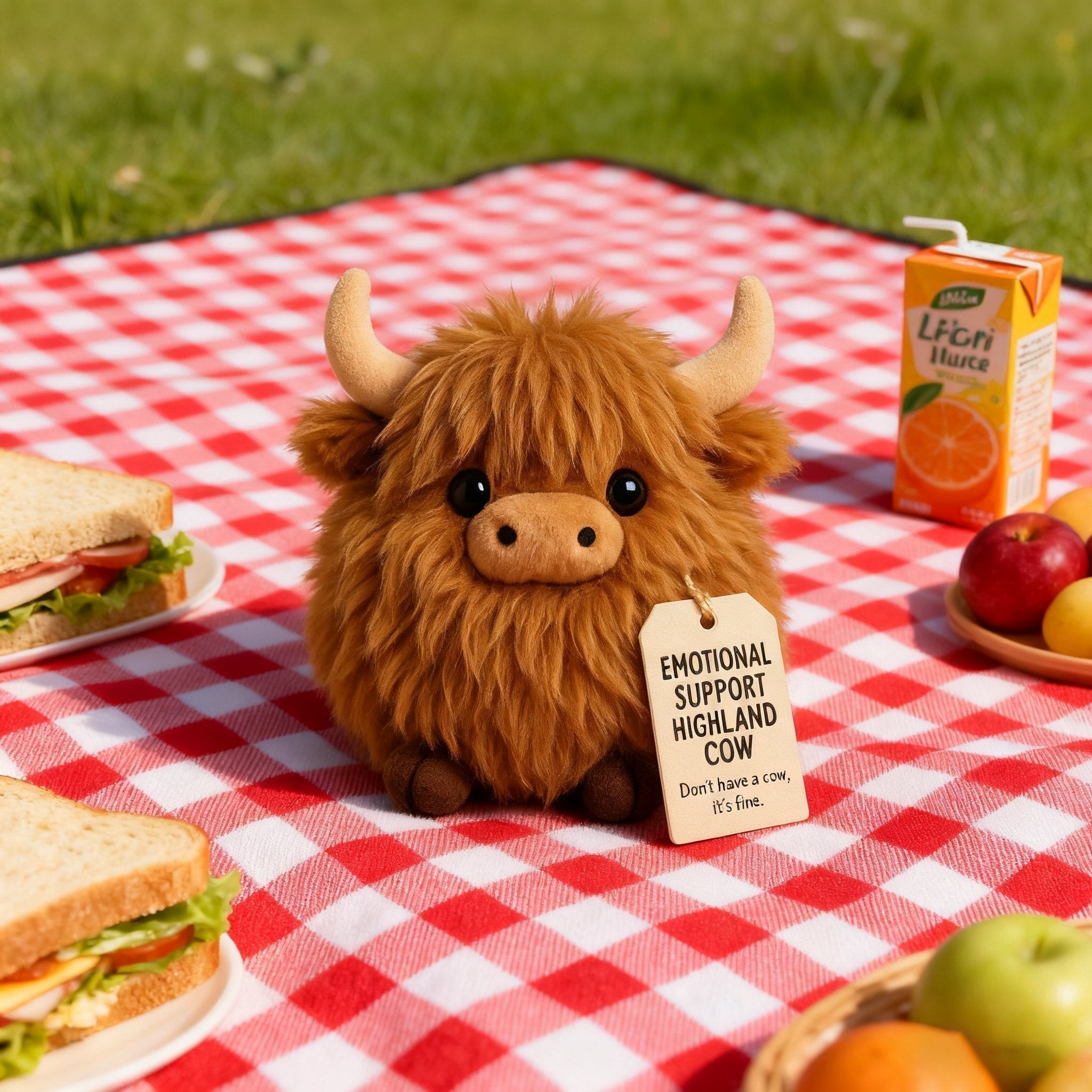 🎅Christmas Pre-Sale 50% OFF🎁Highland Cow Emotional Support Plush🎉🔥