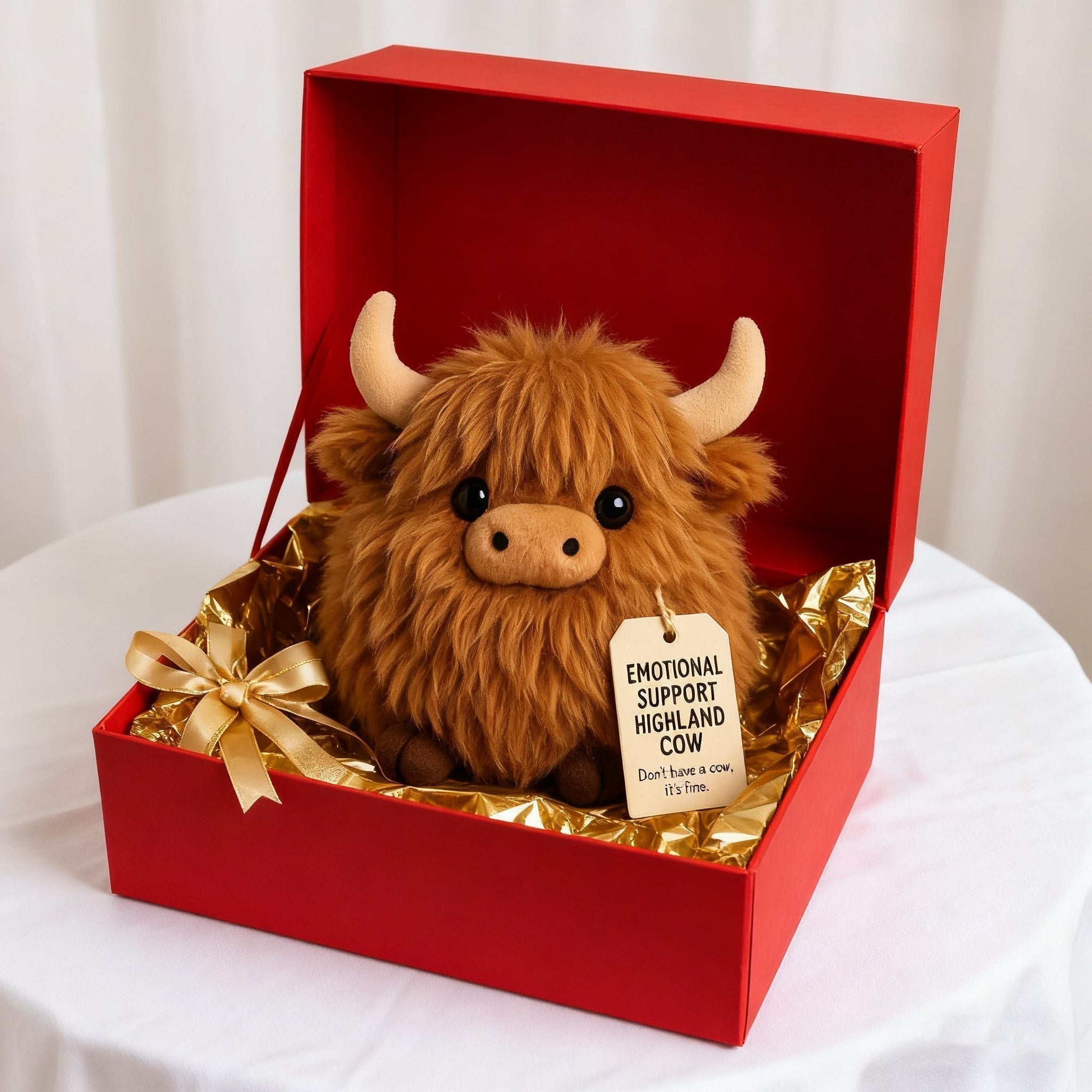🎅Christmas Pre-Sale 50% OFF🎁Highland Cow Emotional Support Plush🎉🔥