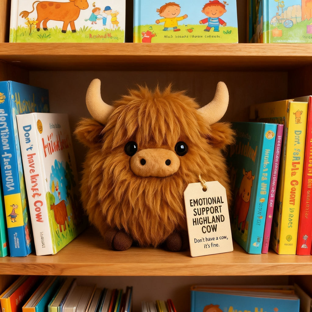 🎅Christmas Pre-Sale 50% OFF🎁Highland Cow Emotional Support Plush🎉🔥