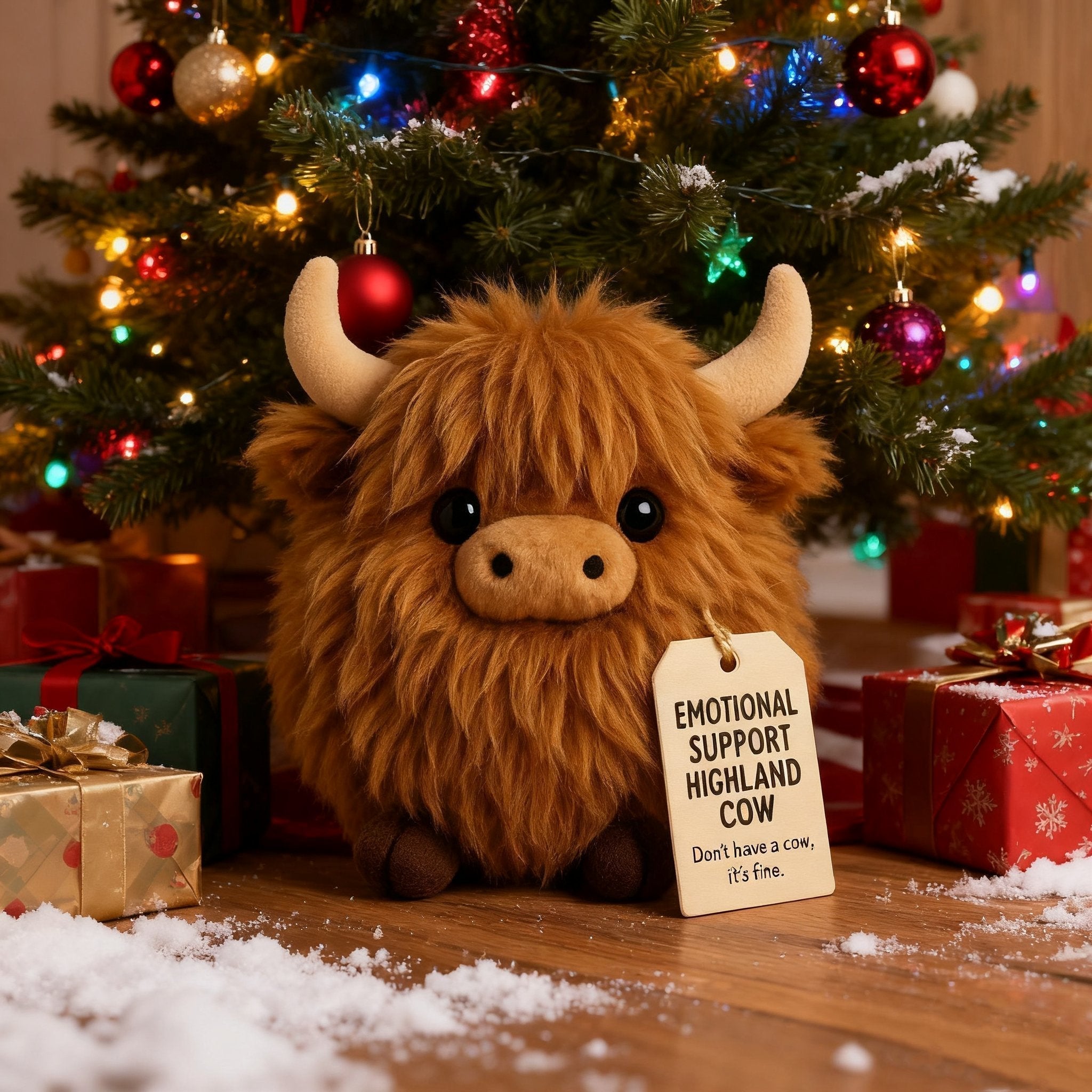 🎅Christmas Pre-Sale 50% OFF🎁Highland Cow Emotional Support Plush🎉🔥